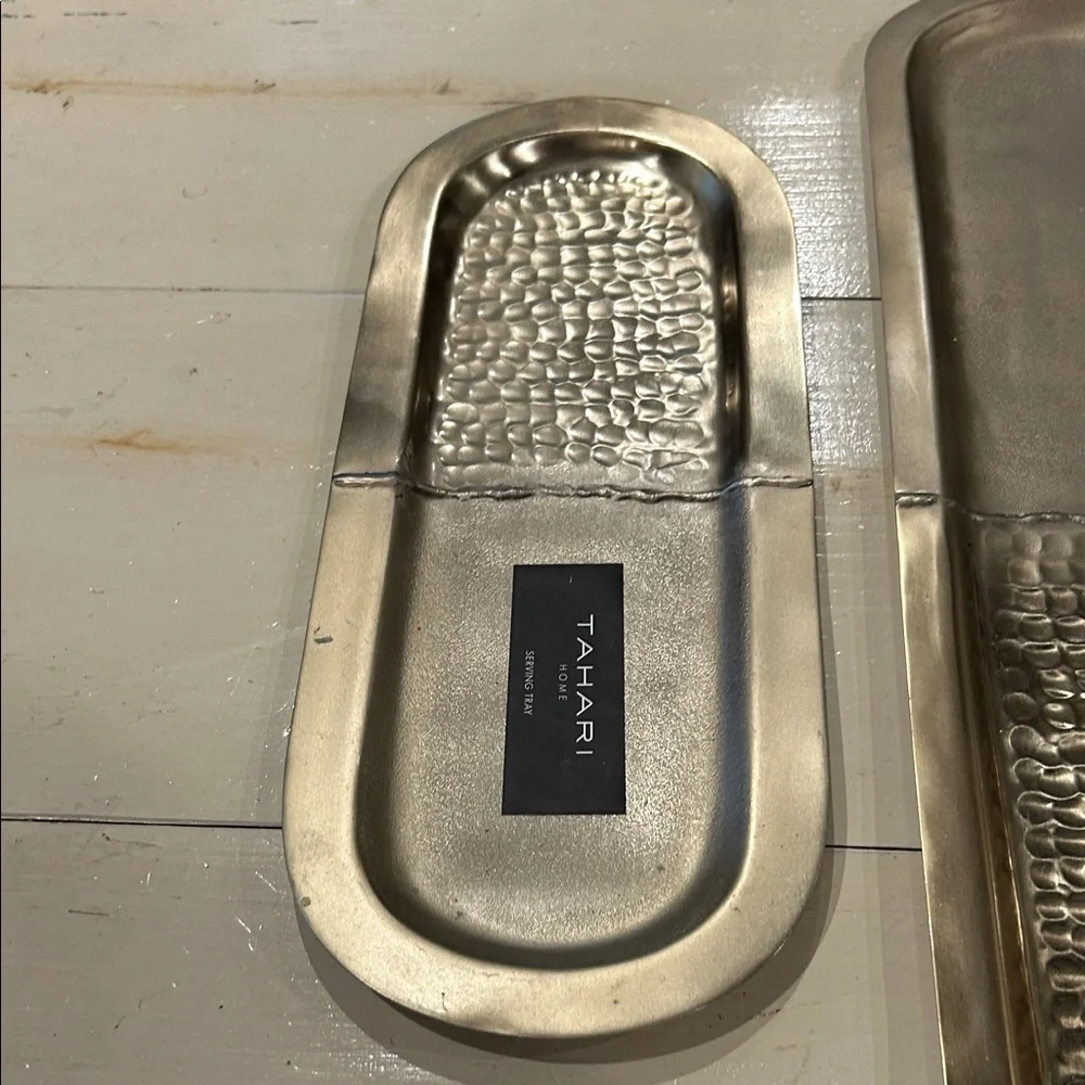 Tahari Elegant Gold Vanity Tray Set